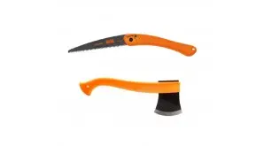 CBS91 Set topor si fierastrau bushcraft orange Morakniv/Bahco