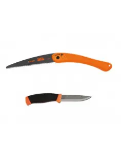 CBS93 Set cutit Morakniv Heavy Duty (C) si fierastrau bushcraft Bahco