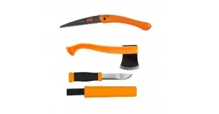CBS94 Set cutit Morakniv, topor si fierastrau bushcraft Bahco