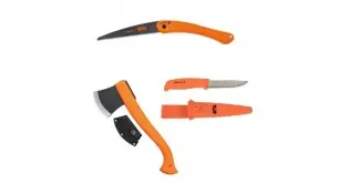 CBS105 Set cutit Morakniv utilitar, fierastrau si topor bushcraft Bahco
