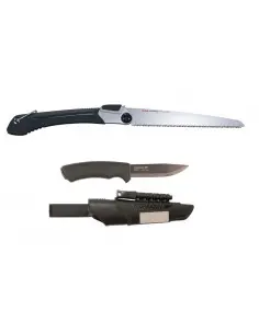 CBS137 Set cutit Morakniv Bushcraft Black Survival si fierastrau Tajima