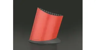 Bloc cu 9 cuțite în formă de navă cu pânze - roșu | Global