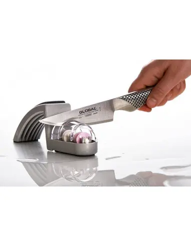 Ascuțitor de cuțite de apă MinoSharp Ceramic Global 220, gri și negru