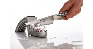 Ascuțitor de cuțite de apă MinoSharp Ceramic Global 220, gri și negru