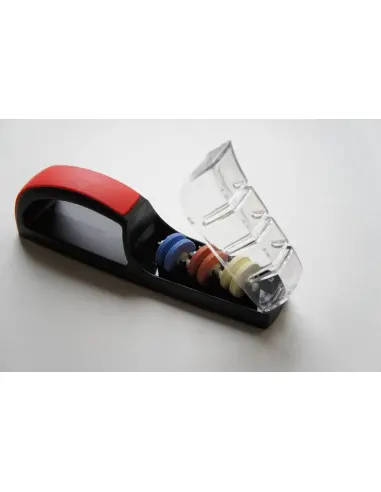 MinoSharp PLUS 3 Ascuțitor cu apă ceramică 550, negru și roșu