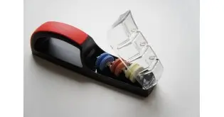 MinoSharp PLUS 3 Ascuțitor cu apă ceramică 550, negru și roșu