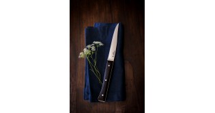 Set 4 cutite de masa, inox, 11cm, "Facette", Dark Ash - Opinel