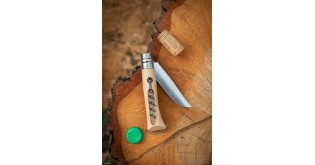 Cutit cu tirbuson N°10, inox, 10cm - Opinel