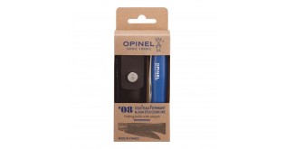 Cutit de buzunar N°08, cu teaca, inox, 8,5cm, "My first", Blue - Opinel