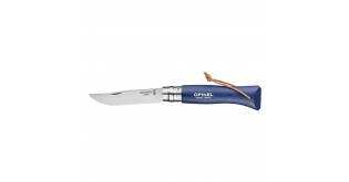 Cutit de buzunar N°08, cu teaca, inox, 8,5cm, "My first", Blue - Opinel