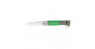 Cutit de buzunar N°12, cu extractor capuse, "Explore", Green - Opinel