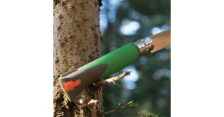 Cutit de buzunar N°12, cu extractor capuse, "Explore", Green - Opinel