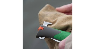 Cutit de buzunar N°12, cu extractor capuse, "Explore", Green - Opinel