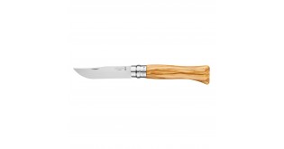 Cutit de buzunar N°09, inox, 9cm, "Tradition Luxe", Olive - Opinel