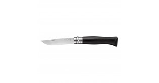 Cutit de buzunar N°08, inox, 8,5cm, "Tradition Luxe", Ebony - Opinel