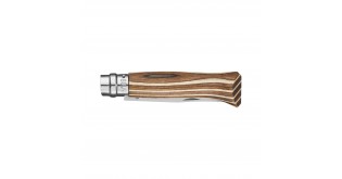 Cutit de buzunar N°08, inox, 8,5cm, "Tradition Luxe", Brown Birch - Opinel