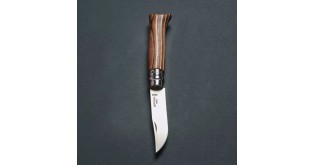 Cutit de buzunar N°08, inox, 8,5cm, "Tradition Luxe", Brown Birch - Opinel