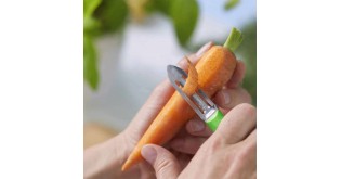 Decojitor N°315, inox, 6 cm, "Les Essentiels", Green - Opinel