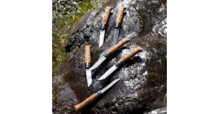 Cutit de buzunar N°08, inox, 8,5cm, "Engraved", Animalia Bear - Opinel