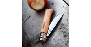 Cutit de buzunar N°08, inox, 8,5cm, blister, "Tradition Inox" - Opinel