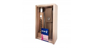 Cutit de buzunar N°10 cu tirbuson si teaca , inox, 10cm - Opinel