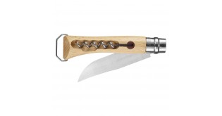 Cutit de buzunar N°10 cu tirbuson si teaca , inox, 10cm - Opinel