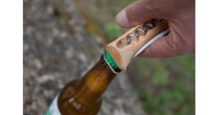Cutit de buzunar N°10 cu tirbuson si teaca , inox, 10cm - Opinel