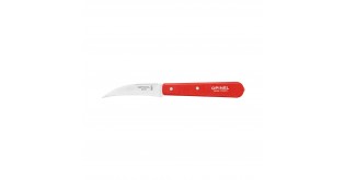 Cutit pentru decojit N°114, inox, 7cm, "Les Essentiels", Red - Opinel