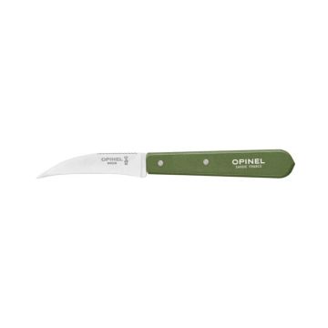 Cutit pentru decojit N°114, inox, 7cm, "Les Essentiels", Green - Opinel
