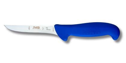 Cuțit de dezosat JMB BK01 125, lamă rigidă 12,5 cm, mâner albastru