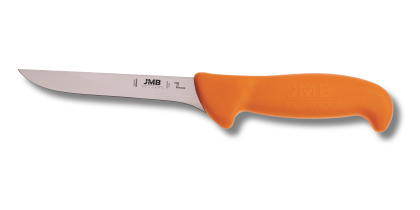 Cuțit de dezosat JMB BK01 125, lamă rigidă 12,5 cm, mâner portocaliu