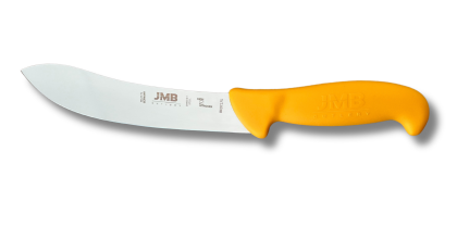 Cuțit de jupuit JMB BK07 175, lamă rigidă 17,5 cm, mâner galben