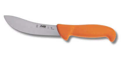 Cuțit de jupuit JMB BK21 150, lamă rigidă 15 cm, mâner portocaliu