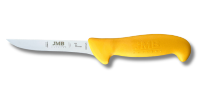 Cuțit de dezosat JMB BK01 125, lamă rigidă 12,5 cm, mâner galben
