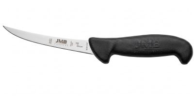 Cuțit de dezosat semiflexibil JMB BK02 150 SF, lamă semiflexibilă 15 cm, mâner negru
