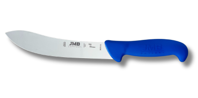 Cuțit de jupuit JMB BK07 175, lamă rigidă 17,5 cm, mâner albastru