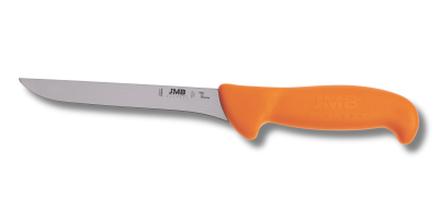 Cuțit de dezosat JMB BK13 150, lamă rigidă 15 cm, mâner portocaliu