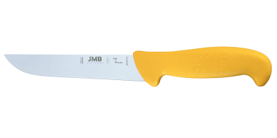 Cuțit de măcelărie JMB BK05 175, lamă rigidă 17,5 cm, mâner galben