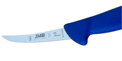 Cuțit de dezosat semiflexibil JMB BK17 125 SF, lamă semiflexibilă 12,5 cm, mâner albastru