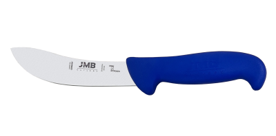 Cuțit de jupuit JMB BK21 150, lamă rigidă 15 cm, mâner albastru