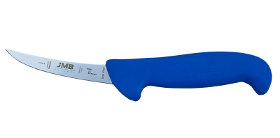 Cuțit de dezosat semiflexibil JMB BK61 100 SF, lamă semiflexibilă 10 cm, mâner albastru