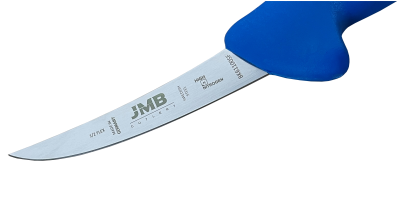 Cuțit de dezosat semiflexibil JMB BK61 100 SF, lamă semiflexibilă 10 cm, mâner albastru