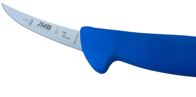 Cuțit de dezosat semiflexibil JMB BK61 100 SF, lamă semiflexibilă 10 cm, mâner albastru