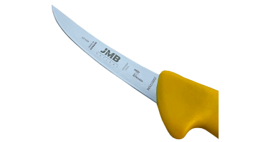 Cuțit de dezosat semiflexibil JMB BK61 100 SF, lamă semiflexibilă 10 cm, mâner galben