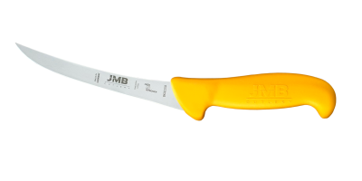 Set 3 cuțite profesionale de măcelărie JMB, mâner galben (BK02, BK61, BK21)