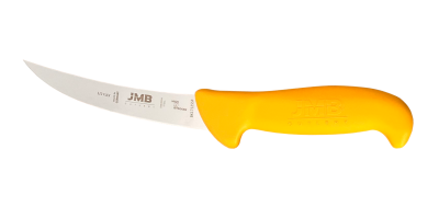 Set 3 cuțite profesionale de măcelărie JMB semiflexibile, mâner galben (BK02, BK61, BK17)